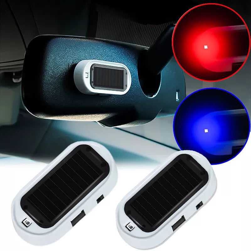 Solar Power Fake Security Alarm Light For Car